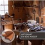 McFARRONS – Porte Flèchettes en Bois pour 6 Fléchettes – Support de Table Pratique, Idéal comme Accessoire pour Toutes Les Cible