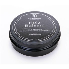 Baumhirsch Baume pour bois - Cire de bois fabriquée en Allemagne - Certifié alimentaire - Cire d'abeille et huile de lin 100 % n