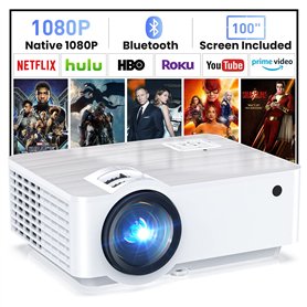 T TOPVISION Vidéoprojecteur Bluetooth