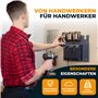 Wandfest® Worx Support mural pour 4 batteries et chargeurs Worx - Fabriqué en Autriche - Pour 4 batteries - Maintenant plus d'or