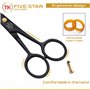 Five Star Solingen Midnight Premium Ciseaux de coiffeur extra tranchants 6,5" pour homme, femme et enfant pour cheveux fins et é