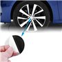 FDRYUYT Jeu d'enjoliveurs de Roue pour Citroen C1 2 3 4 5 C4 DS3 VTS 56 mm, Cache-moyeu Central en Aluminium ABS avec Logo