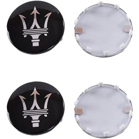 FDRYUYT Jeu d'enjoliveurs de Roue pour Maserati Ghibli President 60mm