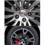 FDRYUYT Jeu d'enjoliveurs de Roue pour Maserati Ghibli President 60mm, Cache-moyeu Central en Aluminium ABS avec Logo