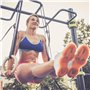 VIA FORTIS Anneaux de Gymnastique Premium en Bois avec Sangles, Sac et Guide d'Entraînement - Anneaux de Gym pour Calisthenics &