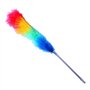 Color Feather Duster - Soft Magic Feather Duster Ménage Produits De Nettoyage Colorés Anti Statique avec Long Poignée Nouveau