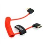 ZBLZGP Câble HDMI 2.1 tressé haut débit 8 K à angle droit gauche pour PS4 PS5 RTX 3080 eARC HDR câble vidéo PC ordinateur portab