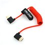 ZBLZGP Câble HDMI 2.1 tressé haut débit 8 K à angle droit gauche pour PS4 PS5 RTX 3080 eARC HDR câble vidéo PC ordinateur portab