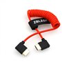 ZBLZGP Câble HDMI 2.1 tressé haut débit 8 K à angle droit gauche pour PS4 PS5 RTX 3080 eARC HDR câble vidéo PC ordinateur portab