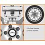 QFYANXUAN 4 pièces Cache-moyeux Centre Enjoliveurs Autocollant, pour Opel Adam 2012-2020 56mm Cache Moyeu Couverture De Roue Cap
