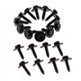 NSFSAYYDSW Vis autotaraudeuses for voiture, rondelle lâche captive, tête hexagonale noire de 8mm, tête de rondelle hexagonale no