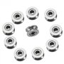 NSNGPAFACZ 10 pièces V624ZZ V rainure roulement à Billes poulie for Voie ferrée système de Mouvement linéaire 4X13X6mm roulement
