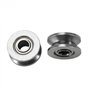 NSNGPAFACZ 10 pièces V624ZZ V rainure roulement à Billes poulie for Voie ferrée système de Mouvement linéaire 4X13X6mm roulement