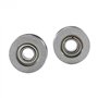 NSNGPAFACZ 10 pièces V624ZZ V rainure roulement à Billes poulie for Voie ferrée système de Mouvement linéaire 4X13X6mm roulement