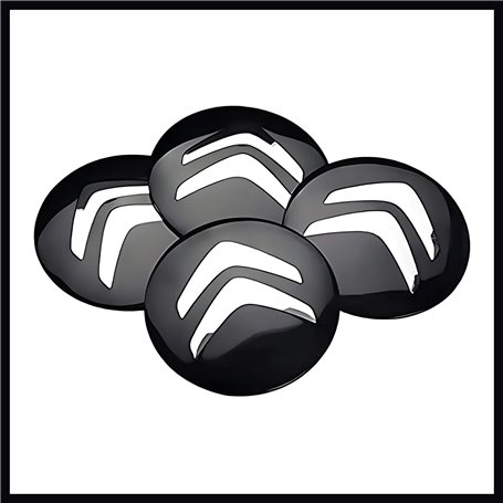 CBYUANHANG Autocollant pour Cache Moyeu pour Citroen 56mm C1 C2 C3 C4 C5 C6