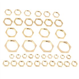 40 Pièces 40pcs Contre-écrou Hexagonal G1/4 Écrou Raccords De Tuyauterie Fileter Les Contre-écrous De Tuyau T Écrou Écrous à Ser