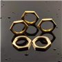 40 Pièces 40pcs Contre-écrou Hexagonal G1/4 Écrou Raccords De Tuyauterie Fileter Les Contre-écrous De Tuyau T Écrou Écrous à Ser