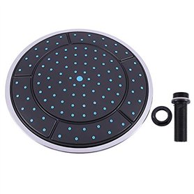 Uinfhyknd 1 tête de toit en plastique de forme ronde de 25 cm pour salle de douche
