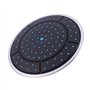 Uinfhyknd 1 tête de toit en plastique de forme ronde de 25 cm pour salle de douche, accessoires de cabine