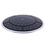 Uinfhyknd 1 tête de toit en plastique de forme ronde de 25 cm pour salle de douche, accessoires de cabine