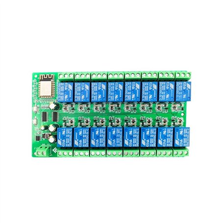 Peowuieu ESP8266 WIFI 16 canaux module relais ESP 12F puissance carte de développement