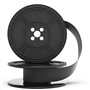 SameeHome 1 rouleau de encreur pour machine à écrire - Double bobine - Pièce d'encre pour la plupart des machines à écrire (noir
