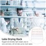 OWLEEN Séchoir de laboratoire à 24 pinces à linge - Égouttoir à verrerie - Support - Égouttoir à verre de laboratoire autonome