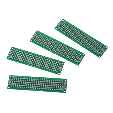 Remingtape Lot de 4 cartes de circuit imprimé double face FR-4 - 2 x 8 cm