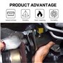 Gvvsjgdbis Lot de 2 Boulons de Collecteur D'Échappement de Voiture, Kit de Boulons et D'Écrous D'Échappement M10 X 1,5 mm avec R