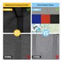 Lot de 2 d'épicerie isothermes réutilisables et pliables en tissu non tissé noir pour les courses, sac isotherme robuste
