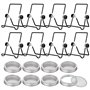 CALIBAN Le Kit de 8 Pots de Germination Comprend des Couvercles de Germination et des Supports de Germination.