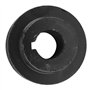 Jufjsfy Poulie à Courroie en V AléSage Double Rainure pour Moteurs 168F 170F GX110 GX120 GX160 GX200 7HP ATV Go Kart le noir