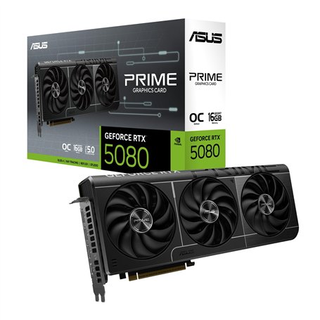 Asus Prime GeForce RTX 5080 OC Edition 16GB OC Edition – Carte Graphique (PCIe 5.0