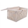 Yheonver Housse de boîte à mouchoirs rectangulaire bohème avec boucle à perles en macramé - Décoration d'intérieur