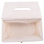 Yheonver Housse de boîte à mouchoirs rectangulaire bohème avec boucle à perles en macramé - Décoration d'intérieur
