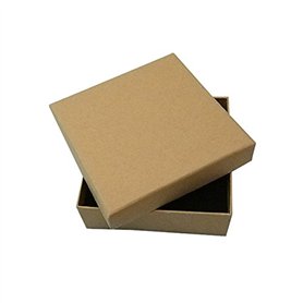 Zerthaus 16 boîtes à bijoux en carton kraft 9 x 9 x 3 cm