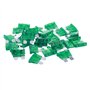 Lullaxy Vehicule Voiture 30A 30Amp Corps Vert Dents Lame Fusible 30pcs