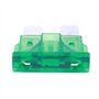 Lullaxy Vehicule Voiture 30A 30Amp Corps Vert Dents Lame Fusible 30pcs