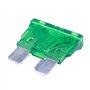 Lullaxy Vehicule Voiture 30A 30Amp Corps Vert Dents Lame Fusible 30pcs