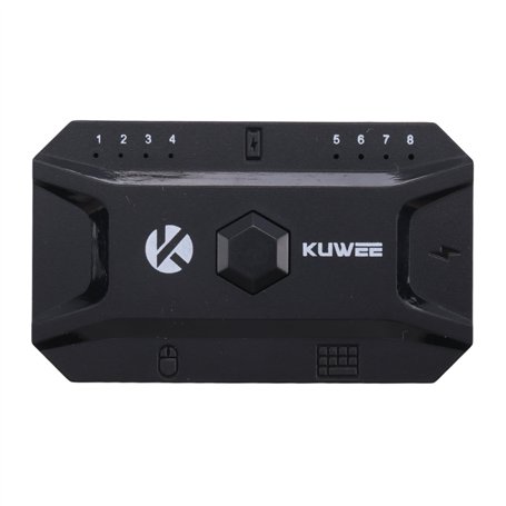 KIKAPA Convertisseur Bluetooth Hub USB 5.0 et Souris Filaire vers Adaptateur Hub Prenant en Charge 8 Appareils pour Tablette