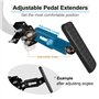 Suoumwa Extension de Pédale pour Conducteurs de Petite Taille pour Voitures, Karts et Motorisés. Extension de Pédale avec Longue