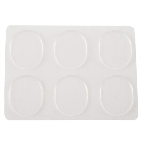 JNJOOD Lot de 6 tampons en gel pour caisse - Clair - Accessoire pour instrument à percussion - Transparent