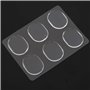 JNJOOD Lot de 6 tampons en gel pour caisse - Clair - Accessoire pour instrument à percussion - Transparent