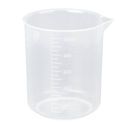 YIZAN 500ml Becher Gradue en Plastique Transparent
