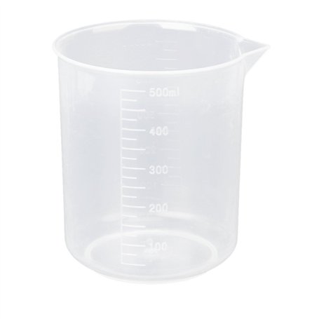 YIZAN 500ml Becher Gradue en Plastique Transparent
