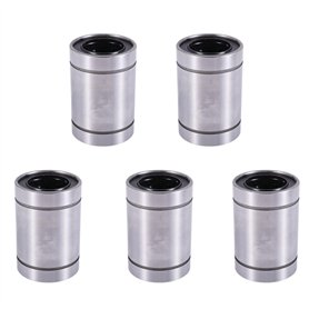 Lbvzxkad 5X LM25UU 25 mm X 40 mm X 59 mm Roulement A Billes de Mouvement Lineaire de Double Joint Lateral Bague
