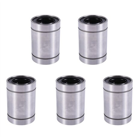 Lbvzxkad 5X LM25UU 25 mm X 40 mm X 59 mm Roulement A Billes de Mouvement Lineaire de Double Joint Lateral Bague