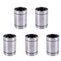 Lbvzxkad 5X LM25UU 25 mm X 40 mm X 59 mm Roulement A Billes de Mouvement Lineaire de Double Joint Lateral Bague