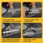 Sctecoau Kit de Soudure en Plastique EU Plug 100 W avec Agrafeuse à Chaud en Fer pour les Réparations de Pare-Chocs Automobiles