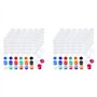 200 Bandes 1200 Pots Bandes de Peinture Vides Tasse de Peinture Récipients de Stockage En Plastique Transparent Peinture Fournit